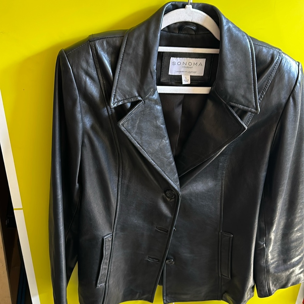 Sonoma lambskin leather jacket